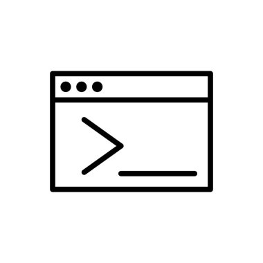 kod simgesi, kodlama simgesi vektör illüstrasyonu