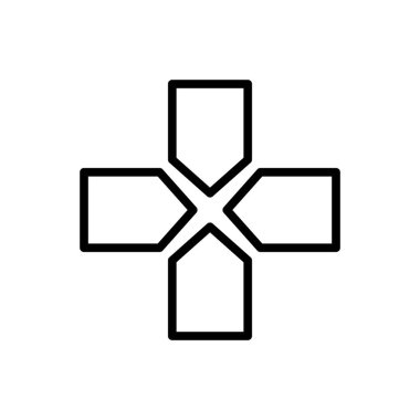 oyun simgesi, oyun denetleyici ikon vektör illüstrasyonu