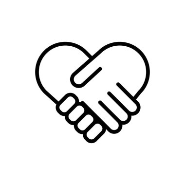 El sıkışma simgesi, simge vektör illüstrasyonunu dağıt