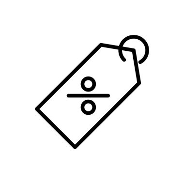 İndirim satış simgesi, tanıtım simgesi vektör illüstrasyonu