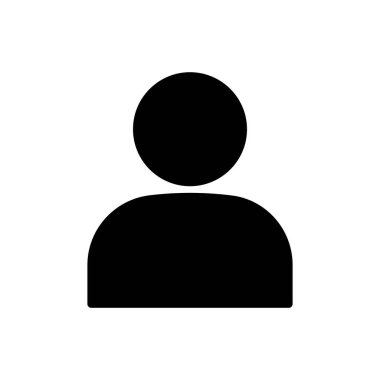 kullanıcı simgesi, kişi simgesi vektör illüstrasyonu