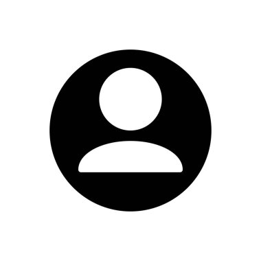 kullanıcı simgesi, kişi simgesi vektör illüstrasyonu