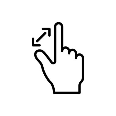 yakınlaştır, simge vektör illüstrasyonuna yakınlaştır