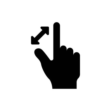 yakınlaştır, simge vektör illüstrasyonuna yakınlaştır