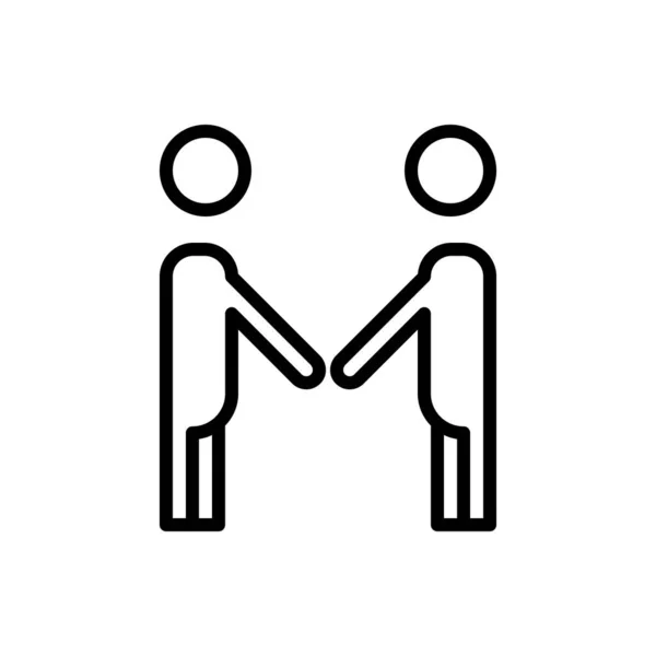 Handshake Icon Deal Icon Vektor Illustration — Stockvektor