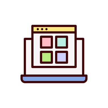 mobil uygulama simgesi vektör illüstrasyonu