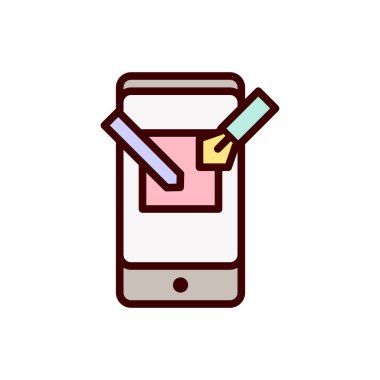 mobil uygulama simgesi vektör illüstrasyonu