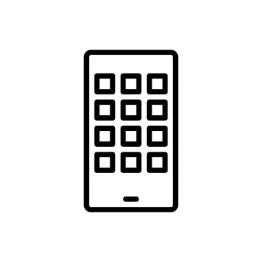 mobil uygulama simgesi vektör illüstrasyonu