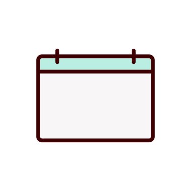 tarih simgesi, anımsatıcı simgesi vektör illüstrasyonu