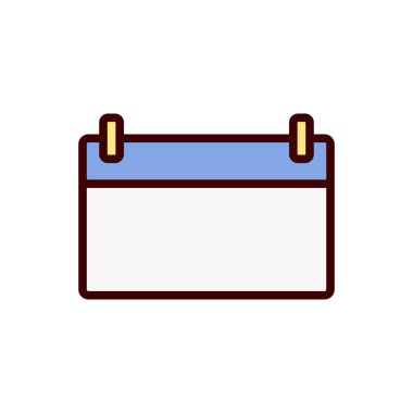 tarih simgesi, anımsatıcı simgesi vektör illüstrasyonu