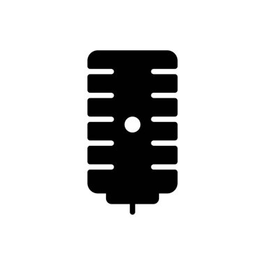 mikrofon simgesi, mikrosimge vektör illüstrasyonu