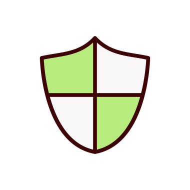 kalkan simgesi, koruma simgesi vektör illüstrasyonu