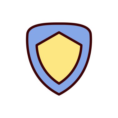 kalkan simgesi, koruma simgesi vektör illüstrasyonu