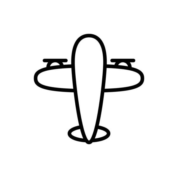 Flugzeug Symbol Flugzeug Symbol Vektor Illustration — Stockvektor
