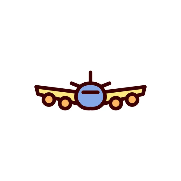 飛行機のアイコン 飛行機のアイコンのベクトル図 — ストックベクタ