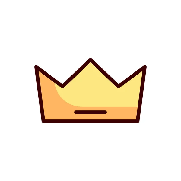 Crown Icon King Icon Vector Illustration — Stock Vector