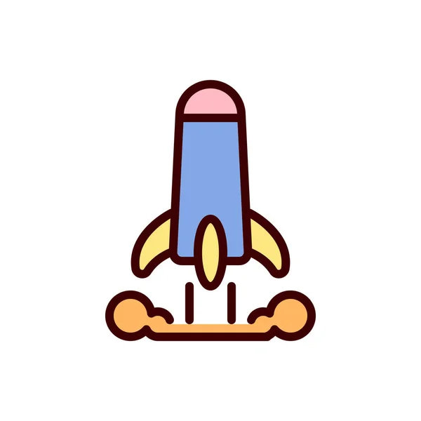 Rocket Icon Spaceship Icon Vector Illustration — Stock Vector