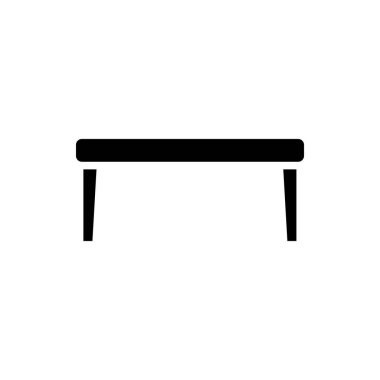 tablo simgesi, mobilya ikonu vektör illüstrasyonu