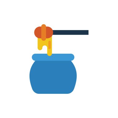 bal ikonu, bal küpü ikonu vektör illüstrasyonu