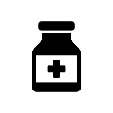 Uyuşturucu simgesi, hap ikonu vektör illüstrasyonu