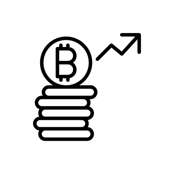 Ilustrace Vektoru Investice Bitcoinu — Stockový vektor