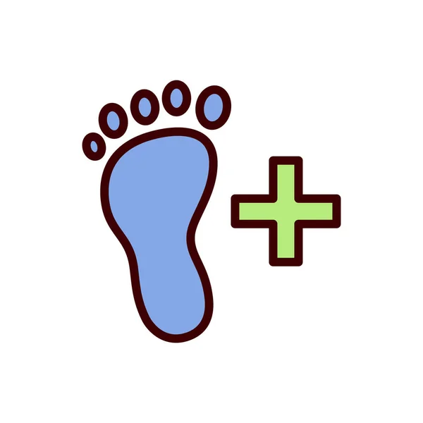 Feet Care Icon Foot Health Icon Vector Illustration — Stock Vector