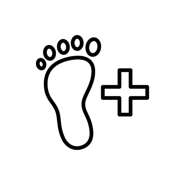 Feet Care Icon Foot Health Icon Vector Illustration — Stock Vector