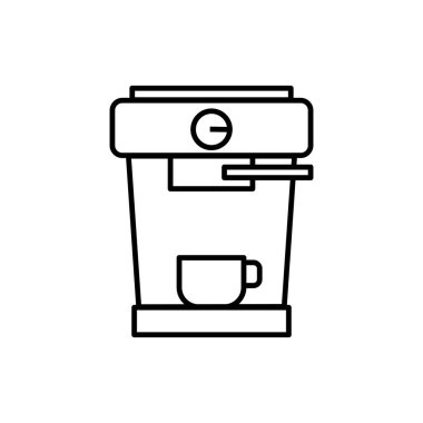 kahve makinesi ikon vektör illüstrasyonu