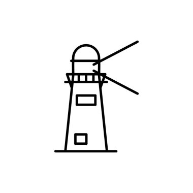 fener feneri simgesi, projektör ikonu çizimi