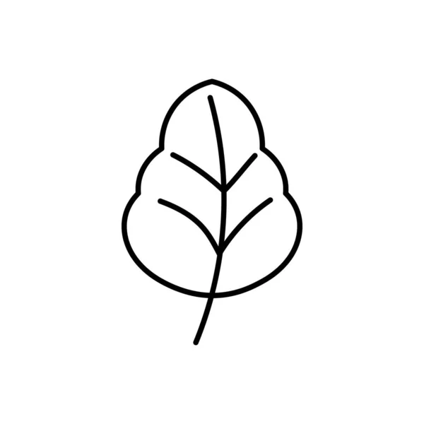 Blad Ikon Växt Ikon Vektor Illustration — Stock vektor