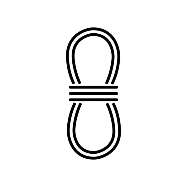 Seil Symbol Lasso Symbol Vektor Illustration — Stockvektor