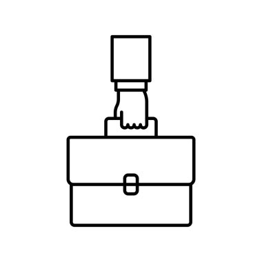 görev simgesi, işçi simgesi vektör illüstrasyonu
