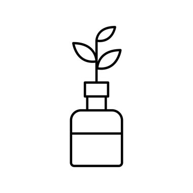 bitki simgesi, büyüme ikonu vektör illüstrasyonu