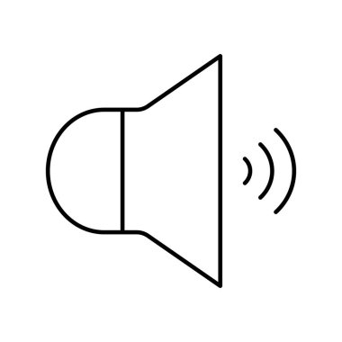 ses simgesi, hoparlör ikonu vektör illüstrasyonu