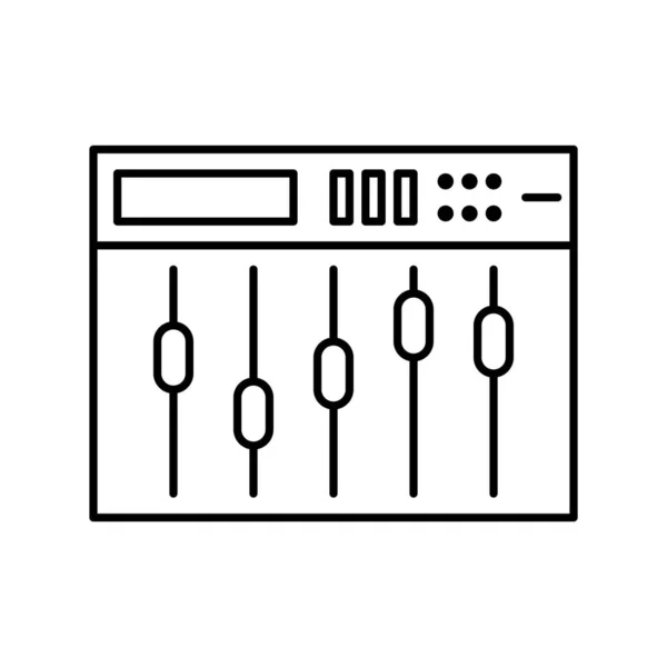 Іконка Звукового Мікшера Іконка Звуку Векторна Ілюстрація — стоковий вектор