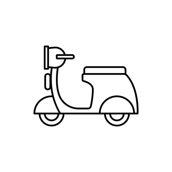 スクーターのアイコンオートバイのアイコンのベクトル図 — ストックベクタ