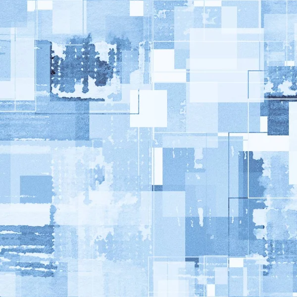 Абстрактный Текстурированный Синий Геометрический Фон — стоковое фото