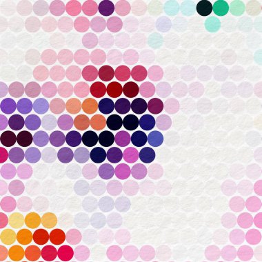 Renkli noktalı soyut arkaplan