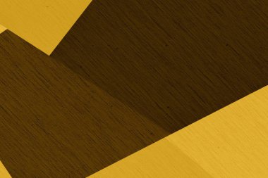 Altın sarısı arka plan veya doku duvarı ve gradyanlar parlak sarı yapraklı altın folyoyu gölgeliyor. Kağıt şekilli. Yüksek kalite ve metin için kopyalama alanı