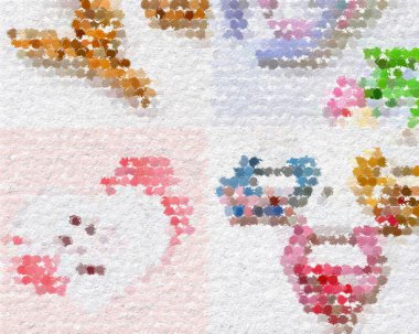 Soyut doku. Renkli desen arka planı. Yaratıcı duvar kağıdı ya da tasarım sanatı için resim. Metin için arkaplanda kopyalama alanı var.