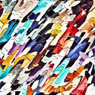 Eğitim sunumu arkaplanı, yeni kağıt dokusu ve şekil duvar kağıdına sahip soyut bir duvarı bulanıklaştırır. Yüksek kalite ve metin kopyalama alanı