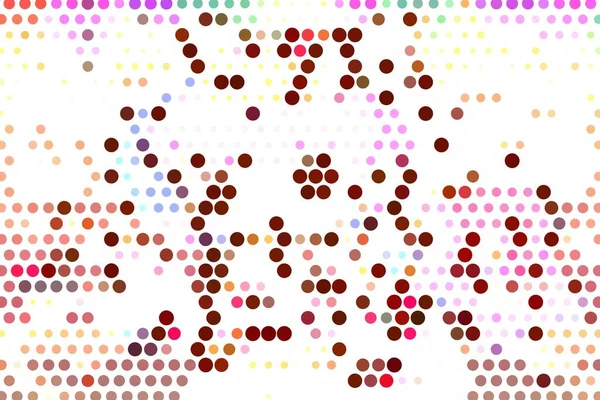 Leichte Mehrfarbige Vektortextur Mit Punkten Illustration Mit Einer Reihe Farbenfroher — Stockfoto