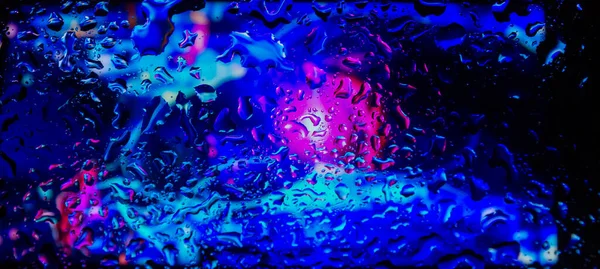 추상적 물방울이 떨어지는 추상적 색상의 물방울 — 스톡 사진