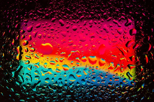 Full Abstract Colorful Background Abstract Wallpaper Water Drops Colorful Background — Stock Photo, Image