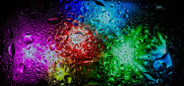 Pełne Abstrakcyjne Kolorowe Tło Abstrakcyjna Tapeta Kroplami Wody Kolorowe Tło — Zdjęcie stockowe