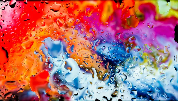 Full Abstract Colorful Background Abstract Wallpaper Water Drops Colorful Background — Stock Photo, Image