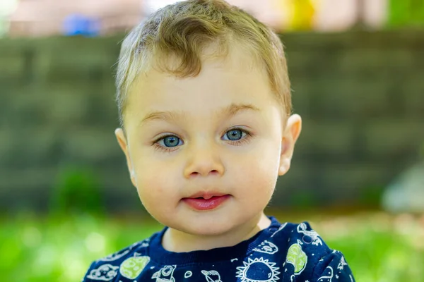 Retrato Menino Retrato Uma Criança — Fotografia de Stock
