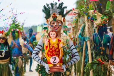 boracay Filipinler üzerinde Festival atı atihan. kutlanan her