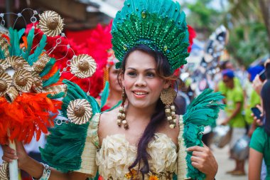 boracay Filipinler üzerinde Festival atı atihan. kutlanan her