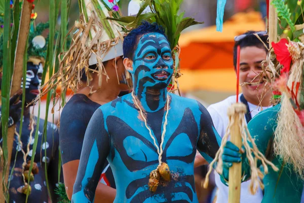 축제 ati의-atihan 보라 카이, 필리핀에. 축 하 모든 — 스톡 사진